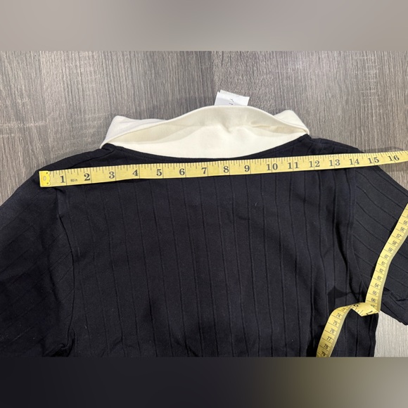 Dynamite Black Shirt with White Collar - Picture 12 of 15